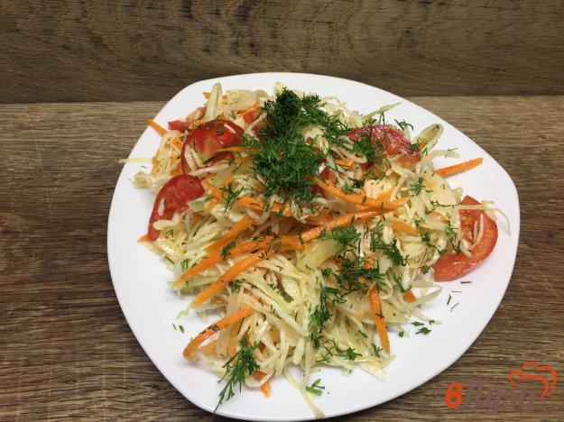 фото рецепта: Салат из капусты с перцем и морковью