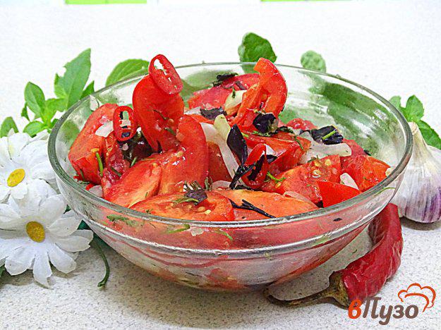 фото рецепта: Салат из помидоров острый