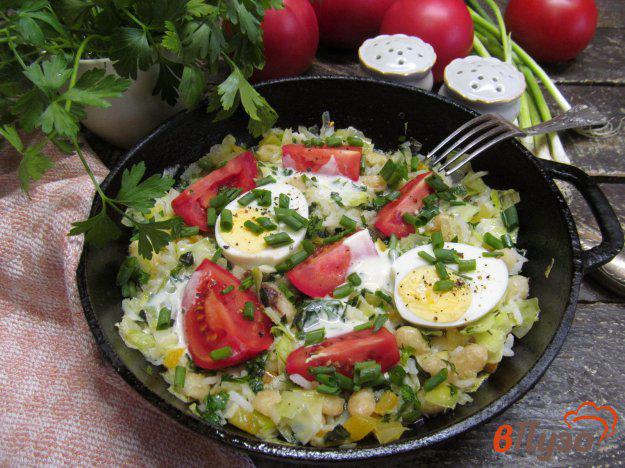 фото рецепта: Жареные овощи с фасолью и рисом