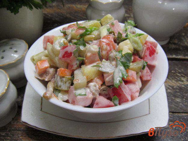 фото рецепта: Овощной салат с говядиной