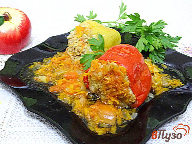 фото рецепта: Перец фаршированный с овощным соусом