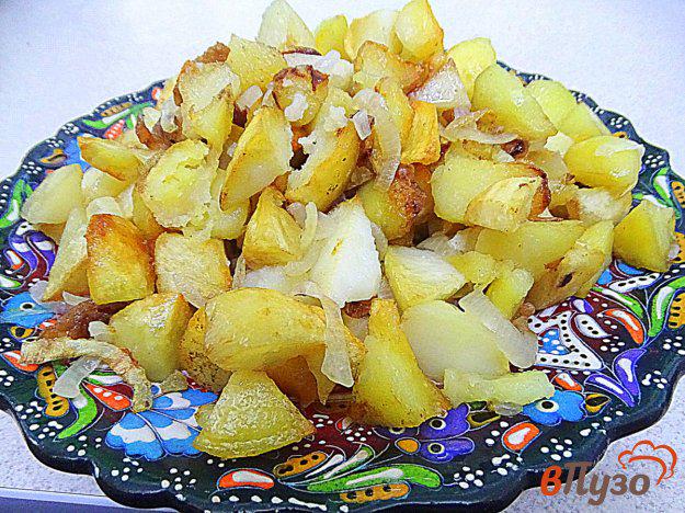 фото рецепта: Картофель жареный на сале с луком