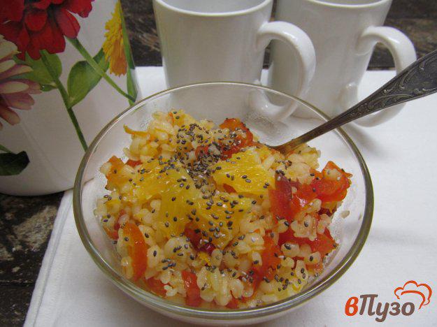 фото рецепта: Булгур с сухофруктами и соком апельсина