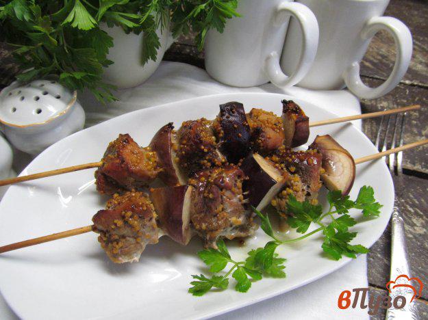фото рецепта: Шашлык из свинины с персиком в соусе терияки