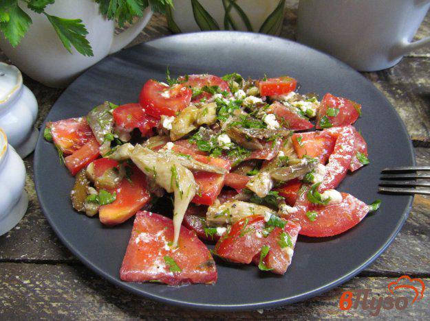 фото рецепта: Салат с вешенками и помидором