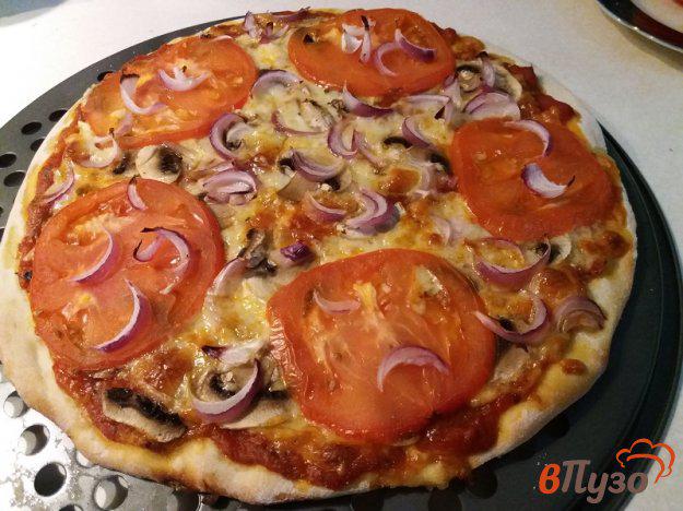 фото рецепта: Пицца  с грибами