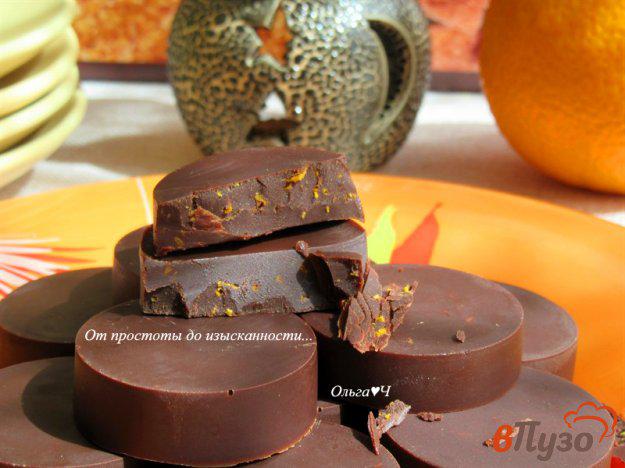 фото рецепта: Апельсиновый шоколад с мятным сиропом