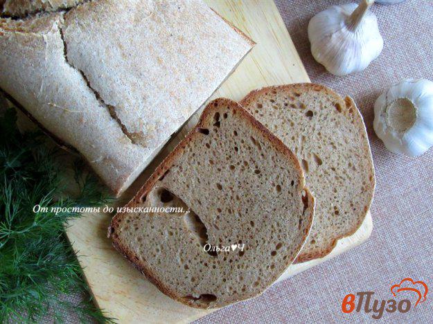 фото рецепта: Ржано-пшеничный хлеб на сыворотке с солодом