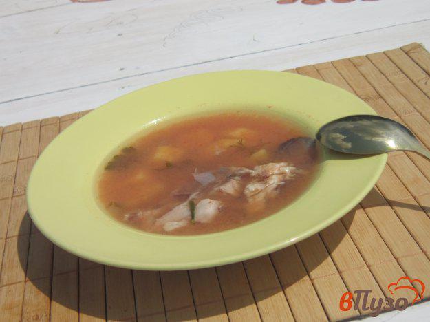 фото рецепта: Рыбный суп из головы толстолобика с помидорами