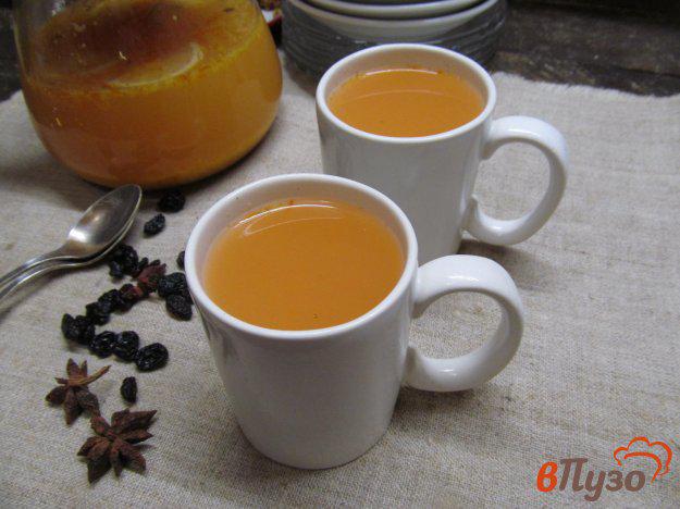 фото рецепта: Согревающий чай из облепихи с имбирем и лимоном
