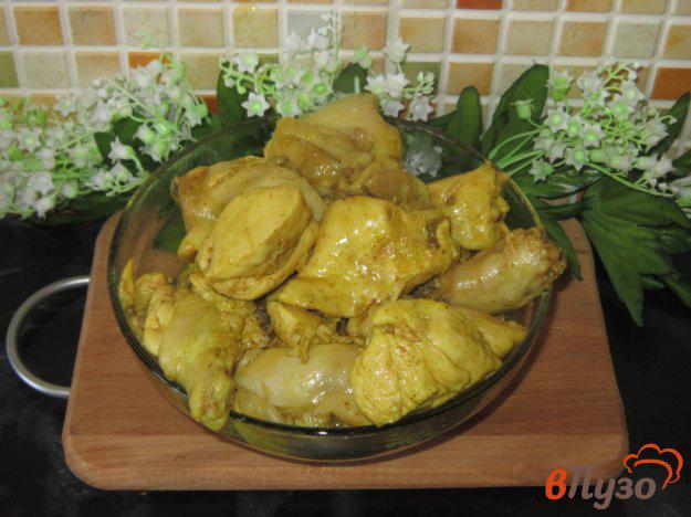 фото рецепта: Курица с карри жареная на сковороде