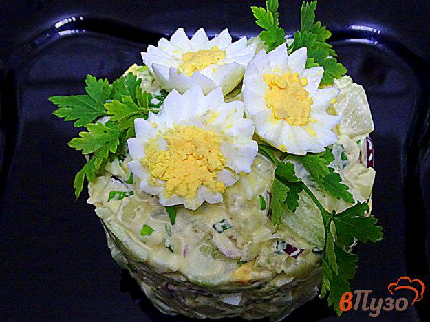 фото рецепта: Салат из картофеля со свежим огурцом