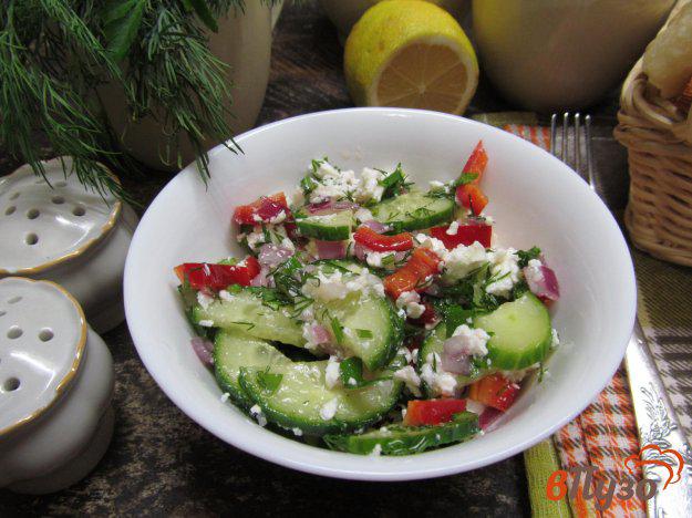 фото рецепта: Греческий салат из огурцов