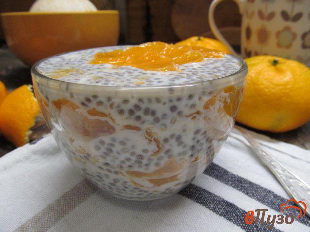 фото рецепта: Чиа пудинг с мандарином на молоке