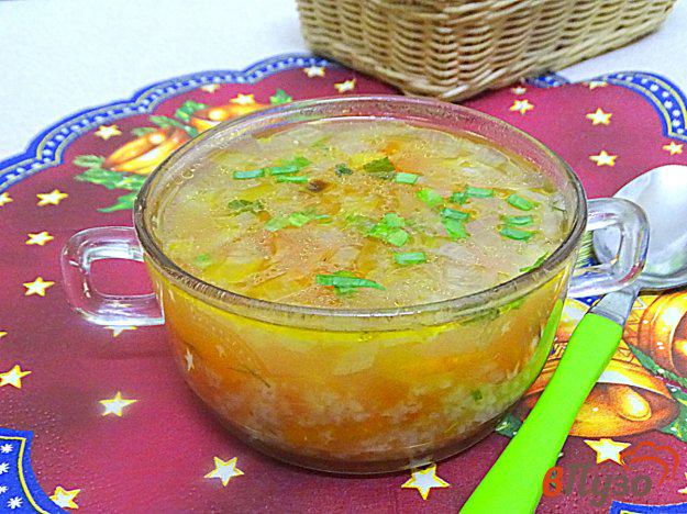 фото рецепта: Томатный суп с рисом и помидорами