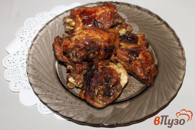 фото рецепта: Жареное куриное мясо в луково - чесночном соусе