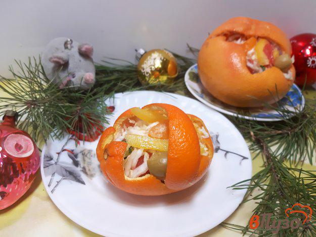 фото рецепта: Салат овощной в апельсинах