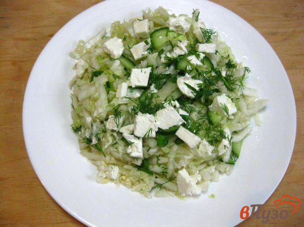 фото рецепта: Салат из капусты с брынзой
