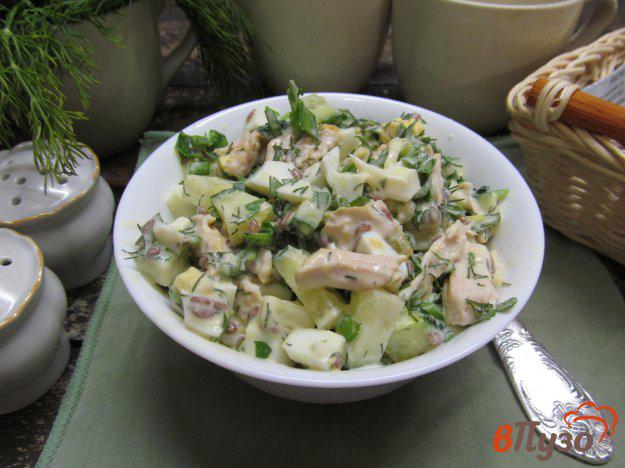 фото рецепта: Салат из индейки с огурцом
