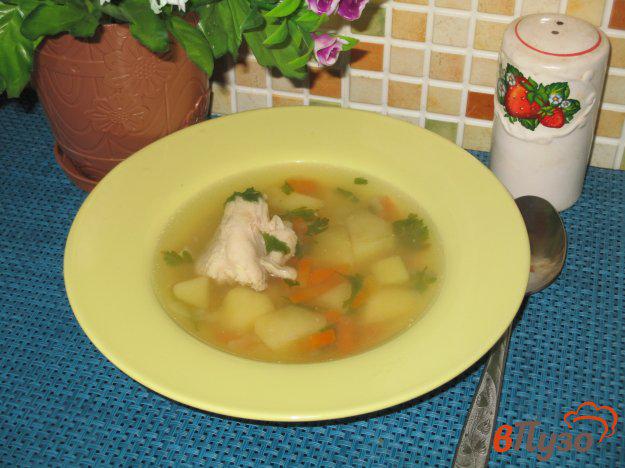 фото рецепта: Куриный суп с красной чечевицей