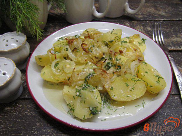 фото рецепта: Картофель с простоквашей и жареным луком