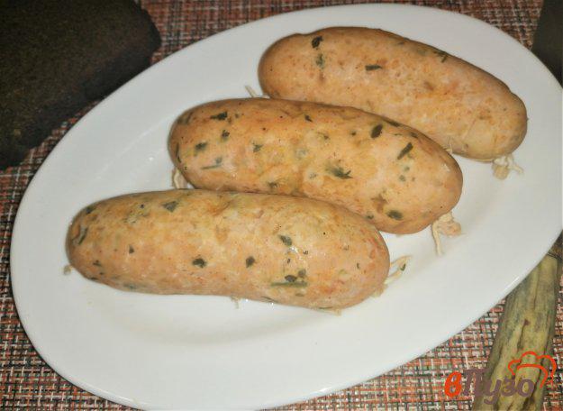 фото рецепта: Свино-куриные колбаски с паприкой и петрушкой