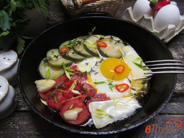 фото рецепта: Яйцо с замороженными овощами