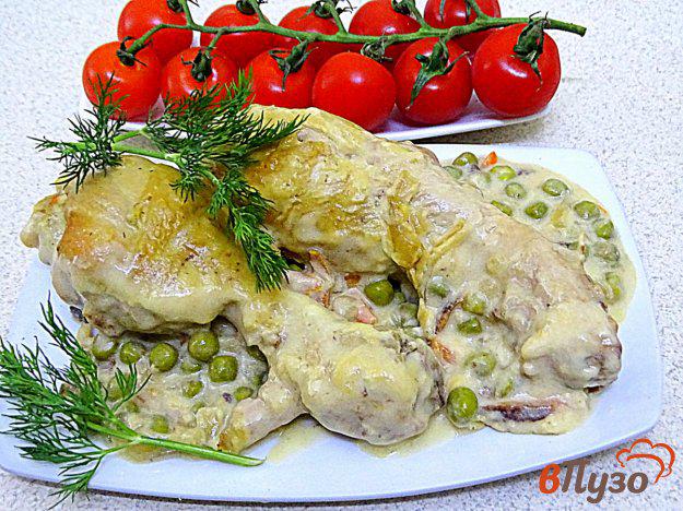 фото рецепта: Куриные голени с овощами в соусе