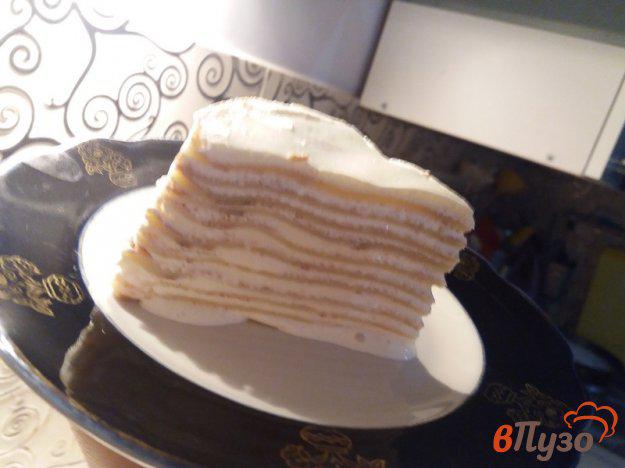 фото рецепта: Блинный торт со сметанным кремом