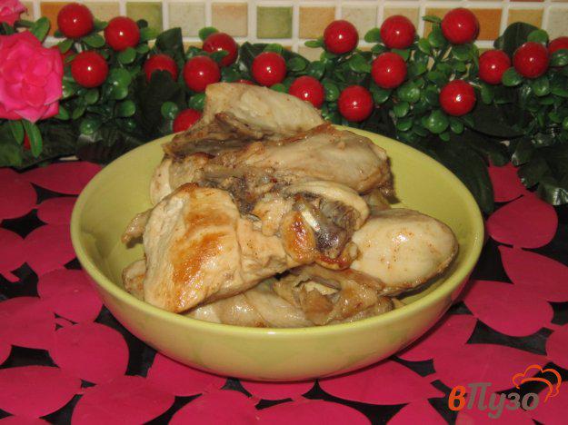 фото рецепта: Курица жареная на сковороде в маринаде