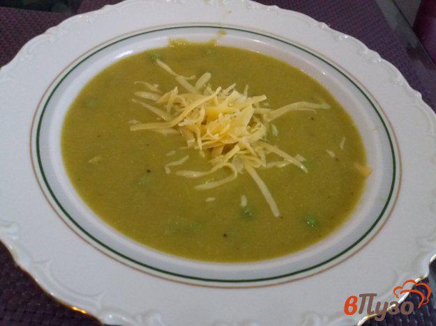 фото рецепта: Суп-пюре из цветной капусты и горошка
