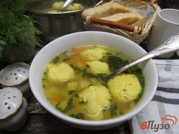 фото рецепта: Картофельный суп с клецками из сыра