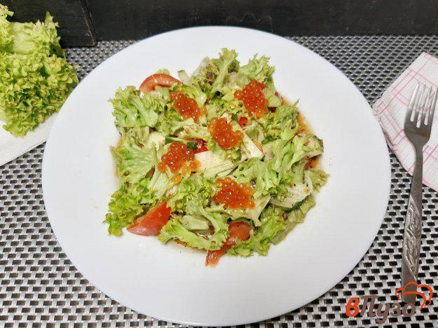 фото рецепта: Салат с красной икрой