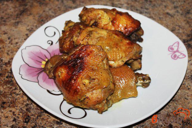 фото рецепта: Куриные бедра как шашлык в духовке