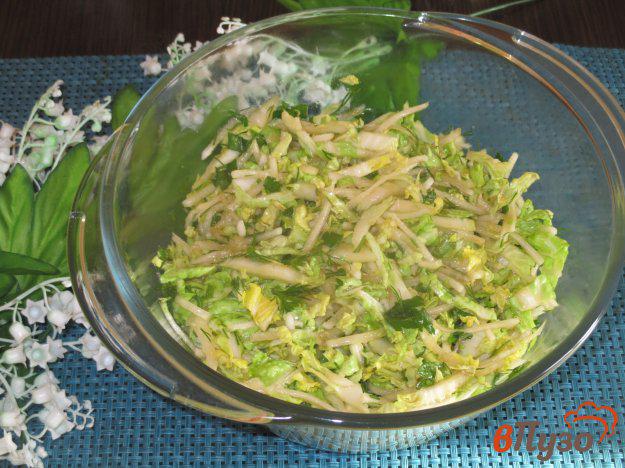 фото рецепта: Салат из редьки и пекинской капусты