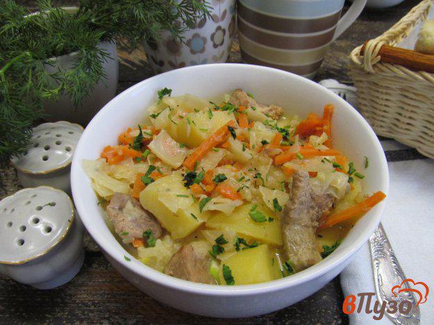фото рецепта: Свинина с картошкой и капустой