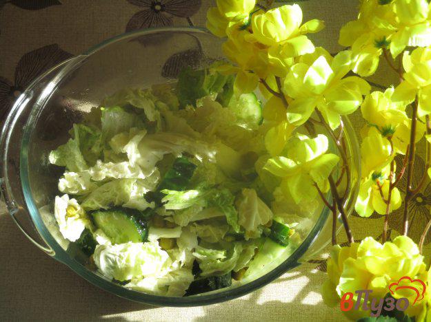 фото рецепта: Салат зеленый с адыгейской солью