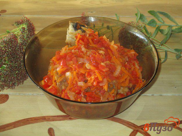 фото рецепта: Жареный карп под овощным соусом
