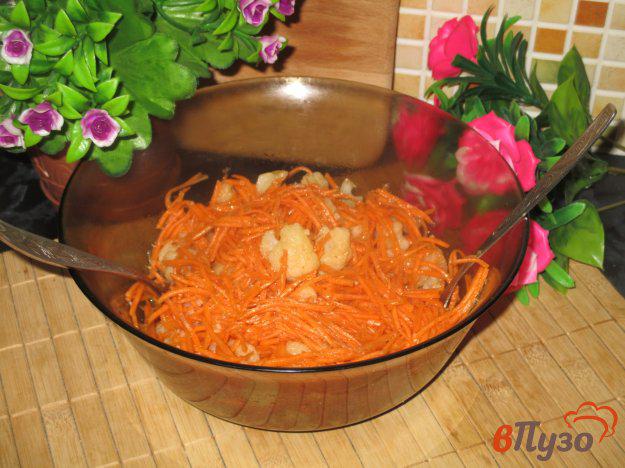 фото рецепта: Салат из цветная капусты с морковью по-корейски