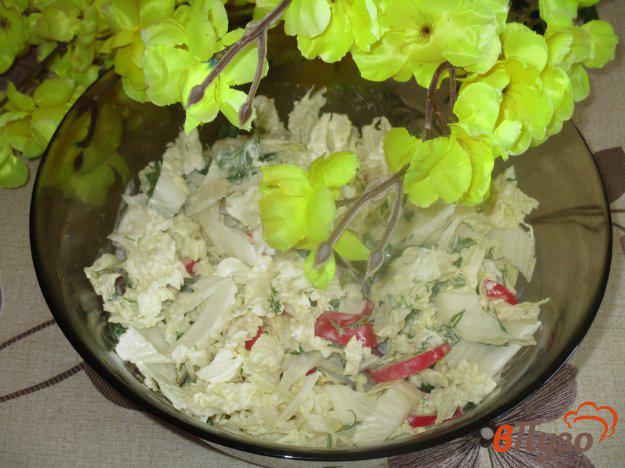 фото рецепта: Овощной салат с редисом и кинзой