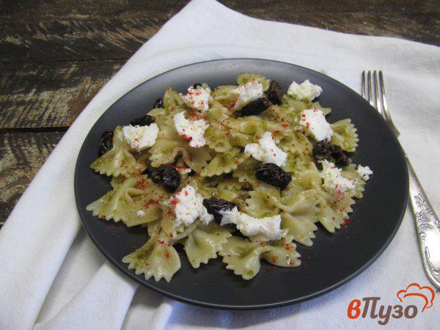 фото рецепта: Паста с вяленым оливками и моцареллой