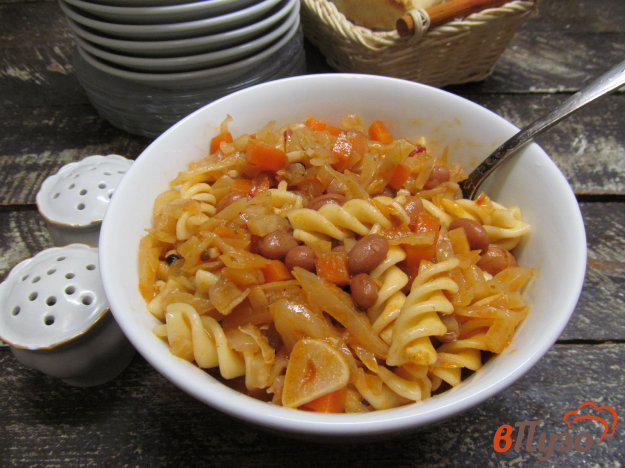 фото рецепта: Овощное рагу с фасолью и макаронами