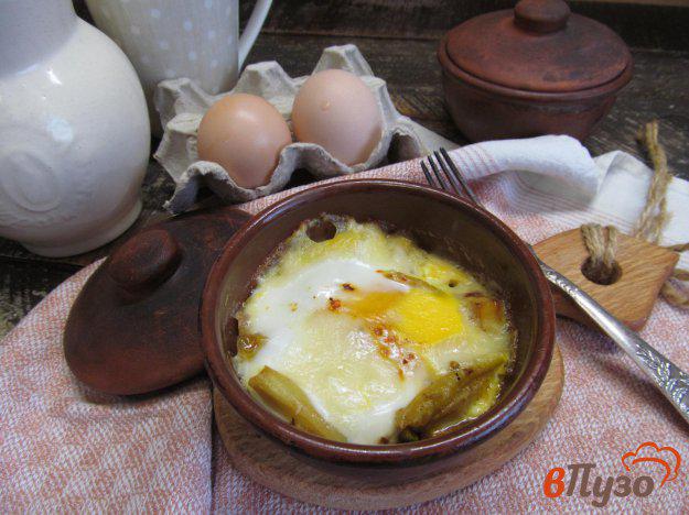 фото рецепта: Запеченные яйца с тыквой и фасолью