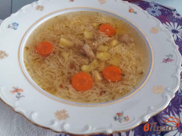 фото рецепта: Куриный суп с вермишелью в мультиварке