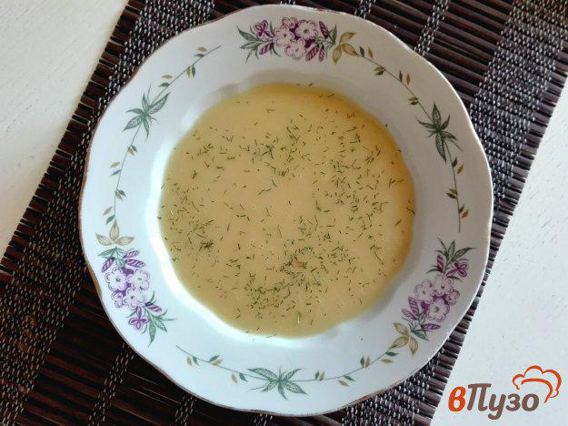 фото рецепта: Гороховый суп-пюре с укропом