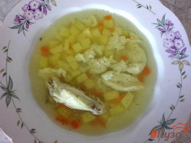 фото рецепта: Куриный суп с яичными клецками