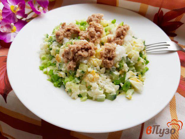 фото рецепта: Салат с рисом и тунцом