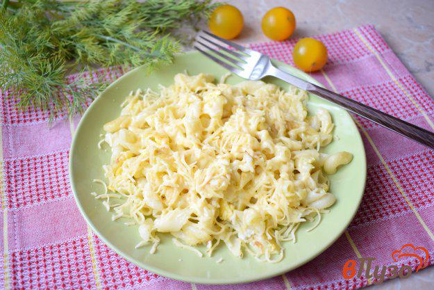 фото рецепта: Макароны с сыром и яйцом