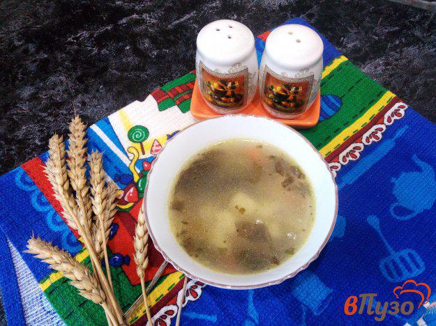 фото рецепта: Суп на курином бульоне с овощами и щавелем