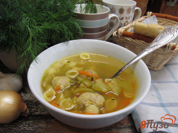 фото рецепта: Суп с кабачком и фрикадельками